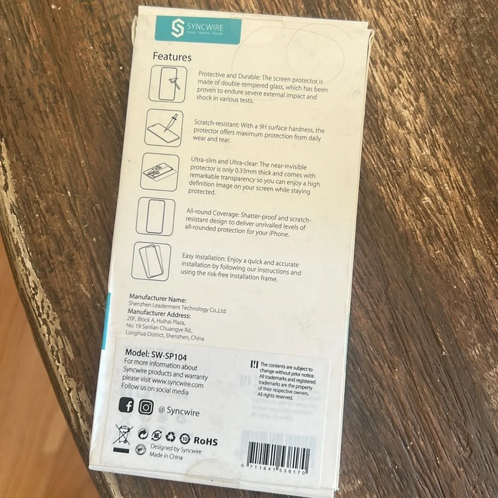 Tempered glass for iPhone XS/X